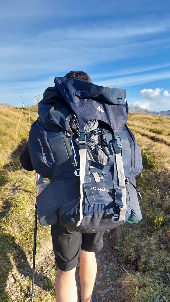 Torn apart backpack